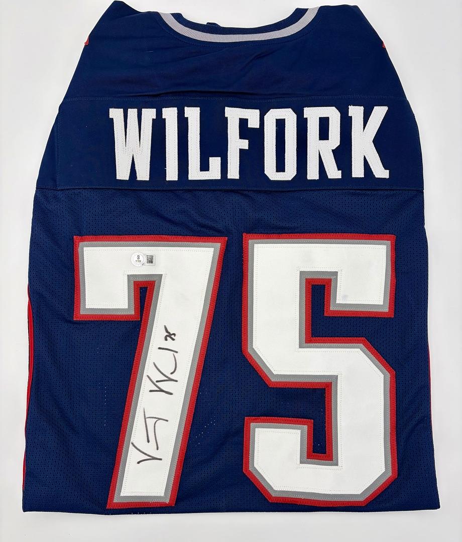 Vince Wilfork Signed Custom Red Patriots Jersey - Beckett COA
